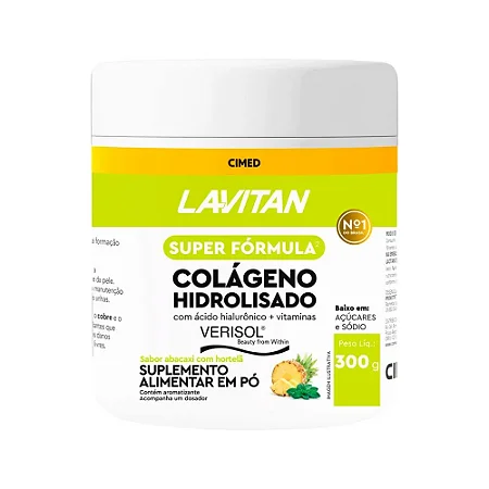 COLÁGENO HIDROLISADO COM ÁCIDO HIALURÔNICO 300G CIMED