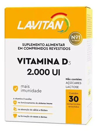 Lavitan Vitamina D 2.000UI - 30 Comprimidos