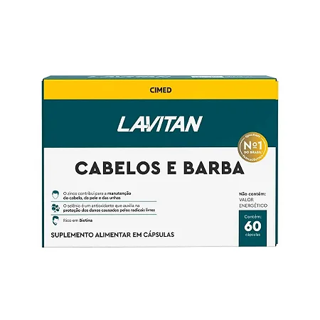 Lavitan Cabelos e Barba - 60 Cápsulas