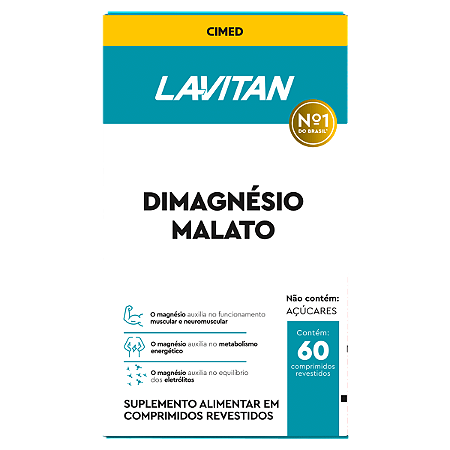 Lavitan DiMagnésio Malato - 60 Comprimidos