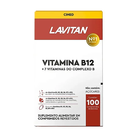 Lavitan Vitamina B12 Complexo B - 100 Comprimidos