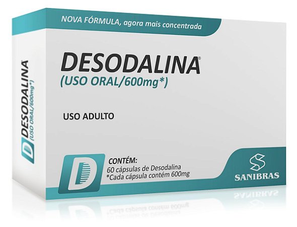 Desodalina 600mg - 60 Cápsulas - Sanibras