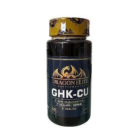 GHK-CU Peptídeo de Cobre, 60 Cápsulas, Dragon Elite