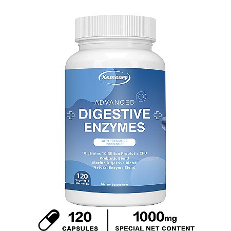 Enzimas Digestivas - Xemenry - 120 caps