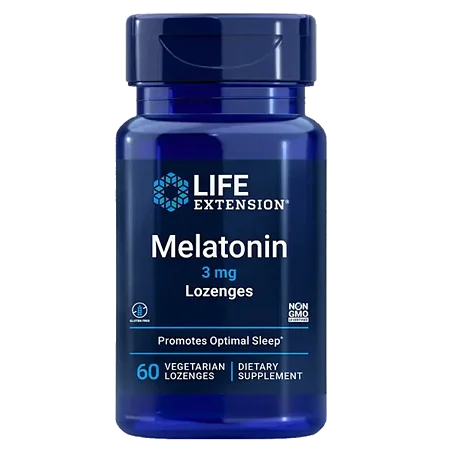 Melatonina 3mg, 60 Comprimidos Sublinguais, Life Extension
