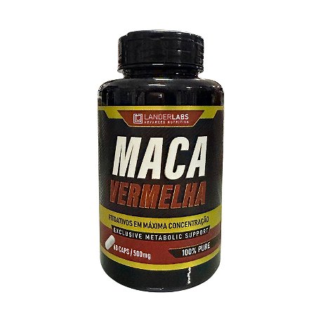 Maca Vermelha 1000mg – 60 Cápsulas | Lander Labs