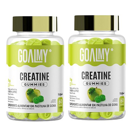 CREATINA EM GOMAS - 2X GREEN APPLE - 60 und