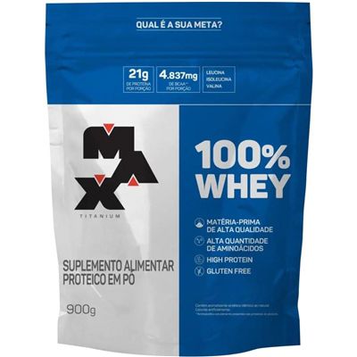 REFIL 100% Whey (900g) Max Titanium