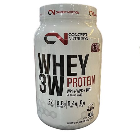 WHEY 3W ZERO LACTOSE 900G - NOVOS SABORES