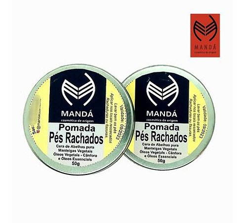 Kit 2 Pomadas Para Rachaduras E Pés Ressecados