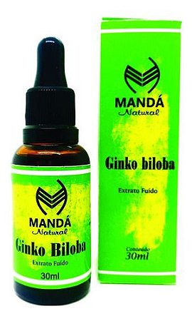 Extrato Fluído Ginko Biloba 30ml 100% Puro Certificado
