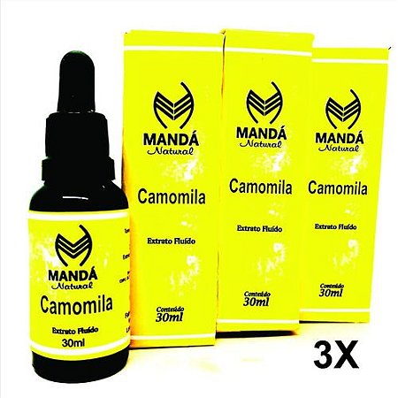 Kit 3 Extratos Camomila Insônia Sono Ansiedade Fitoterapia