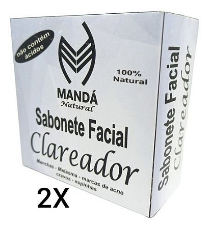 Kit Sabonete Clareador Facial Manchas Melasma Marcas Espinha