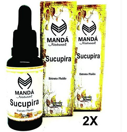 Kit 2 Extratos Fluído Sucupira 30ml Anti-inflamatorio Dores