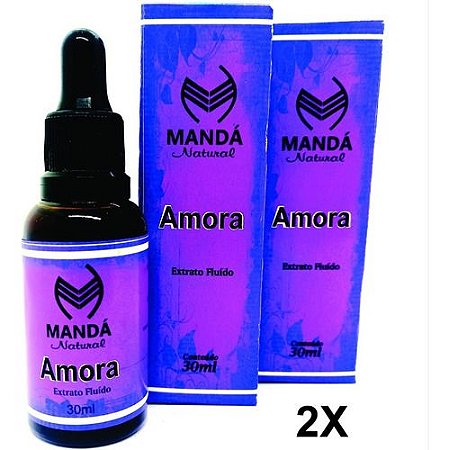 Kit 2 Extratos Fluído Amora 30ml Com Certificado Menopausa Climatério