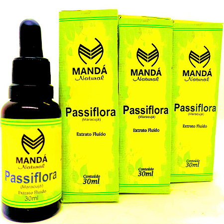 Kit 3 Extratos Fluído Maracujá Passiflora 30ml Natural