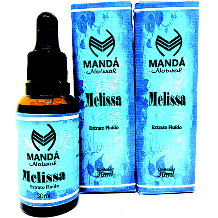 Kit 2  Extratos Fluídos De Melissa 30ml Cólicas Abdominais Ansiedade