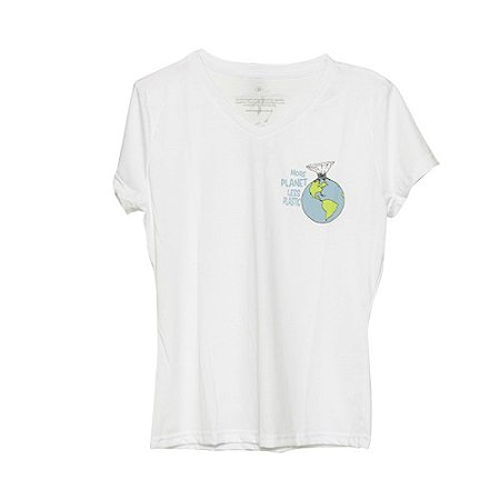 Camiseta Ecológica Planeta (gola v)