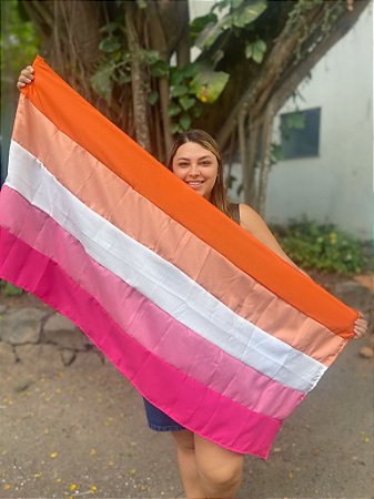 Bandeira LÉSBICA de tecido