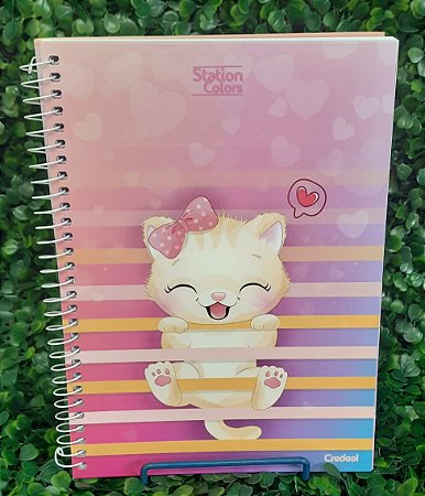 Caderno  1 matéria - 17,7cm x24cm - Station Colors - Credeal