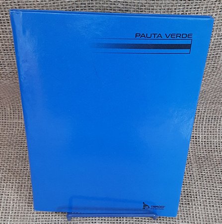 Caderno de caligrafia pauta verde - 206mmx150mm - 48 folhas - capa dura - azul - Tamoio