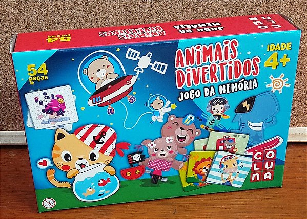 Jogo da memória - Animais divertidos - Coluna