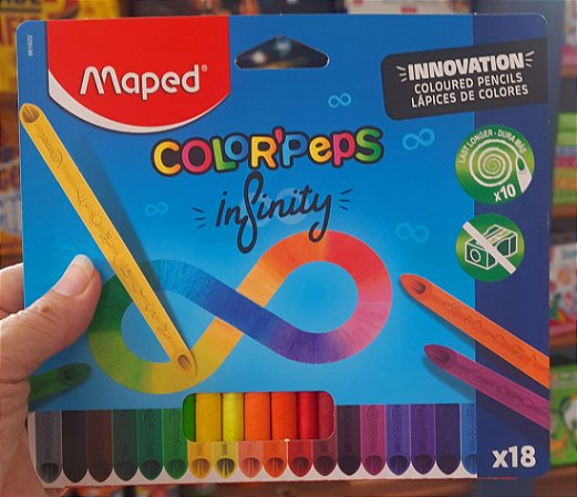 Lápis de cor Infinity - 18 cores - Maped
