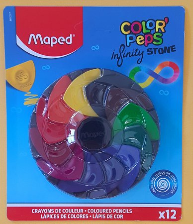 Lápis de cor Infinity Stone - 12 cores - Maped