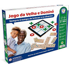 Jogo da Velha e Dominó - Linha Sênior - Pais e Filhos