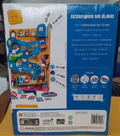 Escorregador das sílabas - Brincadeira de Criança