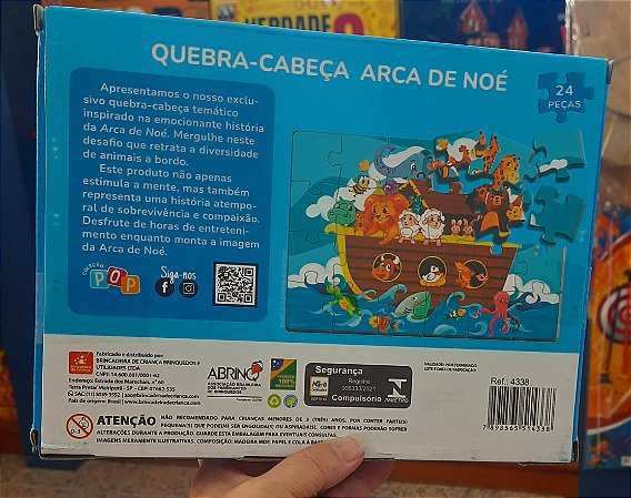 Quebra-cabeça Arca de Noé - Brincadeira de Criança