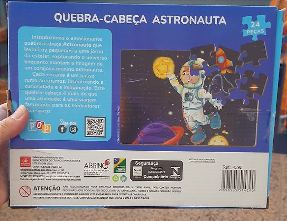 Quebra-cabeça Astronauta - Brincadeira de Criança