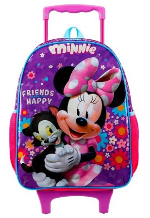 Mochila  Minnie com rodinhas - Xeryus