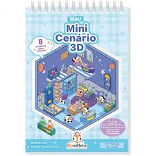 Meu mini cenário 3D - Acompanha pinça - Blue Editora