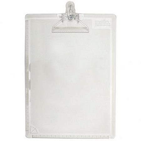 PRANCHETA ACRÍLICO CRISTAL DELLOCOLLOR OFÍCIO - CÓD.306 - 340mmx240mmx40mm -  DELLO