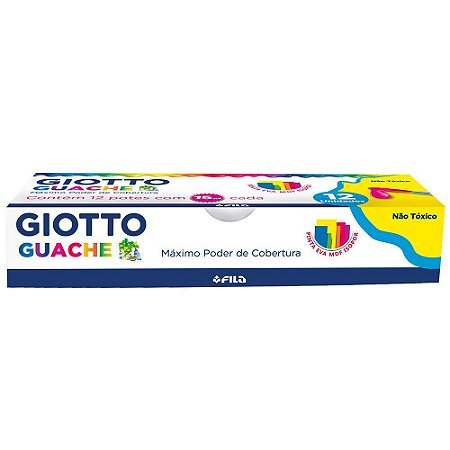 Tempera guache com 12 cores - Giotto