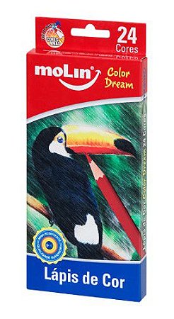 Lápis de cor 24 cores - Color Dream - Molin
