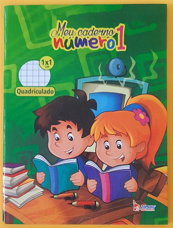 Caderno quadriculado (1x1mm) - 40 folhas - 248mm x 190mm - 70g/m2 - Tamoio
