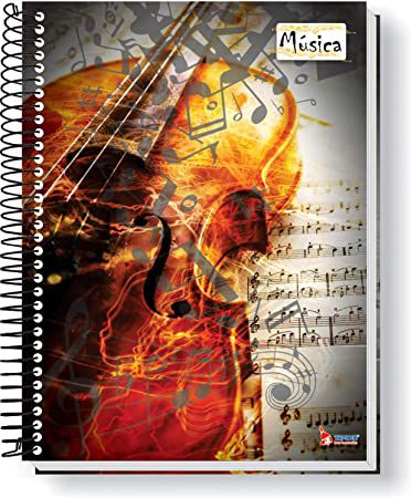 Caderno de Música - 208mm x 153mm - 64 folhas - 63 g/m2 - espiral - Tamoio