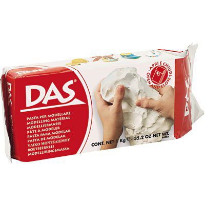 Massa para modelar cerâmica fria DAS - branca - 500g - Fila