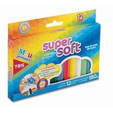 Massa de modelar 12 cores Super Soft - Tris