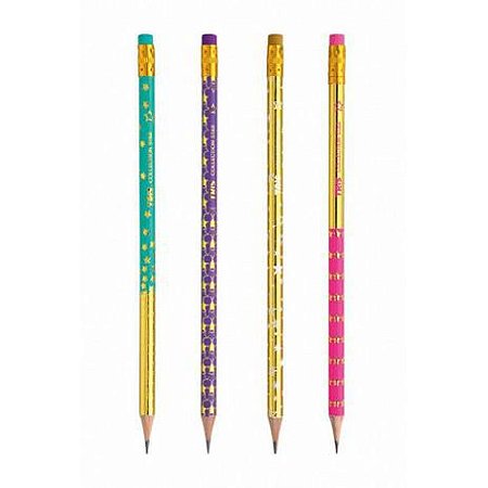 Lápis preto decorado com borracha Collection Star - Tris