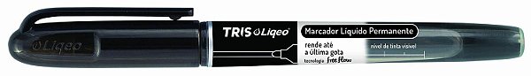 Marcador líquido permanente - preto - liqeo - Tris
