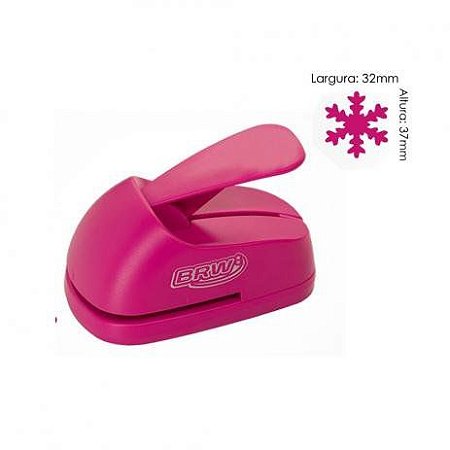 Furador de e.v.a e papel (floco de neve) - 38mm - BRW