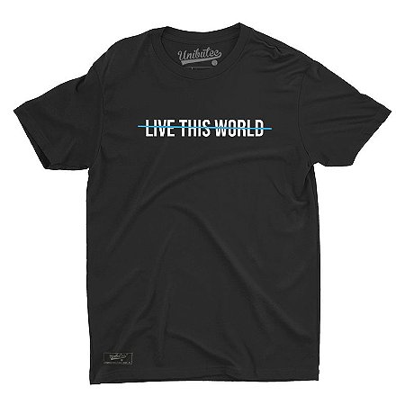 Camiseta Unibutec Live This World Riscada