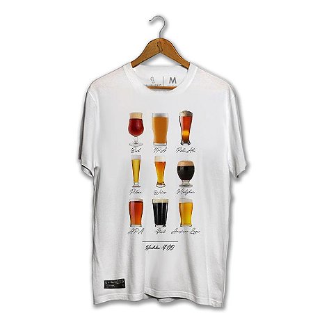 Camiseta tipos de cerveja Clearance