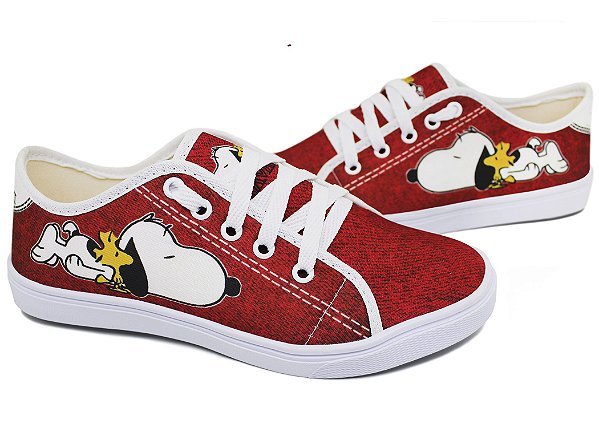 sapatênis feminino vermelho