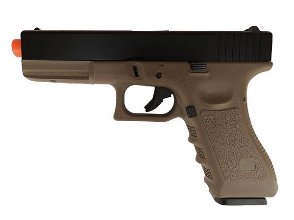 PISTOLA DE AIRSOFT ARMY ARMAMENT MODELO GLOCK R17 TAN GREEN GÁS