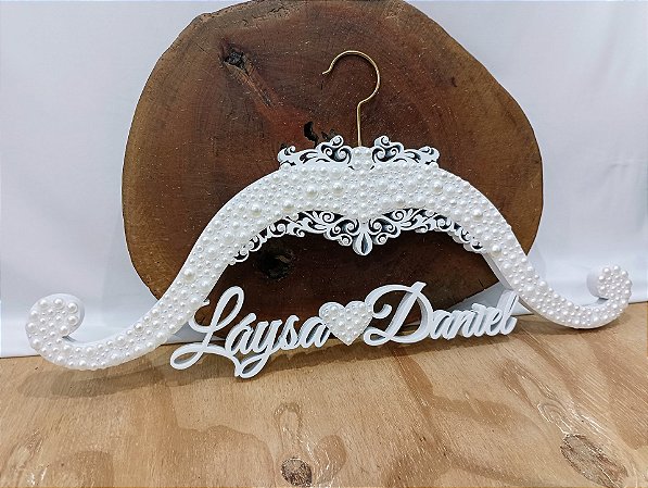 Cabide noiva ou debutante com pérolas ou strass
