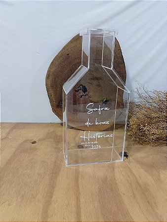 Porta rolhas em acrílico personalizado